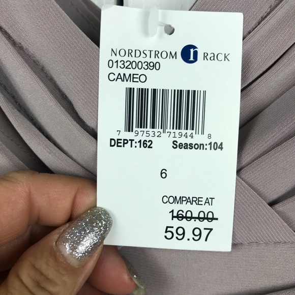 NWT Adrianna Papell Cameo Dusty Rose Dress Size 6 - Picture 6 of 8